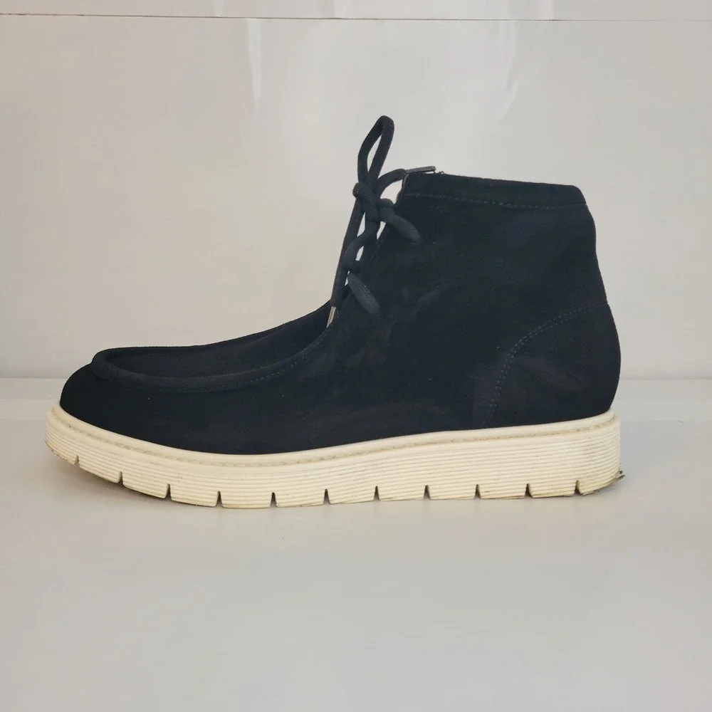 AQUATALIA Womens Kayden Black Suede Boots Size 9.5 Booties‎ Made in Italy